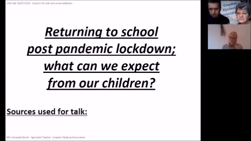 Returning to School poster